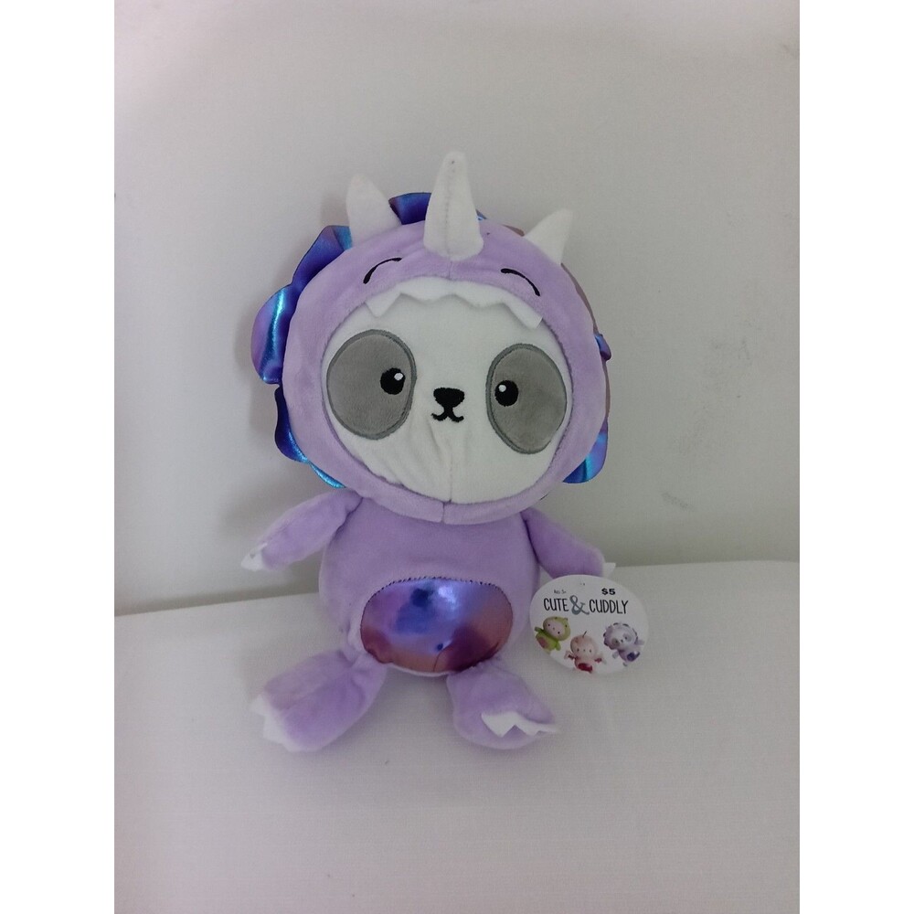 Cute & Cuddly Purple Dinosaur Hood Plush – New with Tags